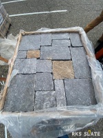 Фасадный камень RKS SLATE Monsoon Black Quartz Castle